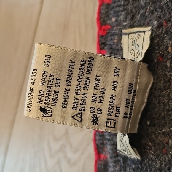 Vintage 90s OHI Angora Blend Christmas Snowman Applique Cardigan Sweater, Med - Picture 3 of 15